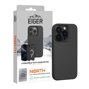 Eiger North Case Magsafe for iPhone 15 Pro in Black