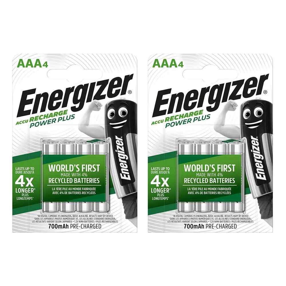 Energizer AAA 700mAh Battery Rechargeable Pre-Charged Batteries