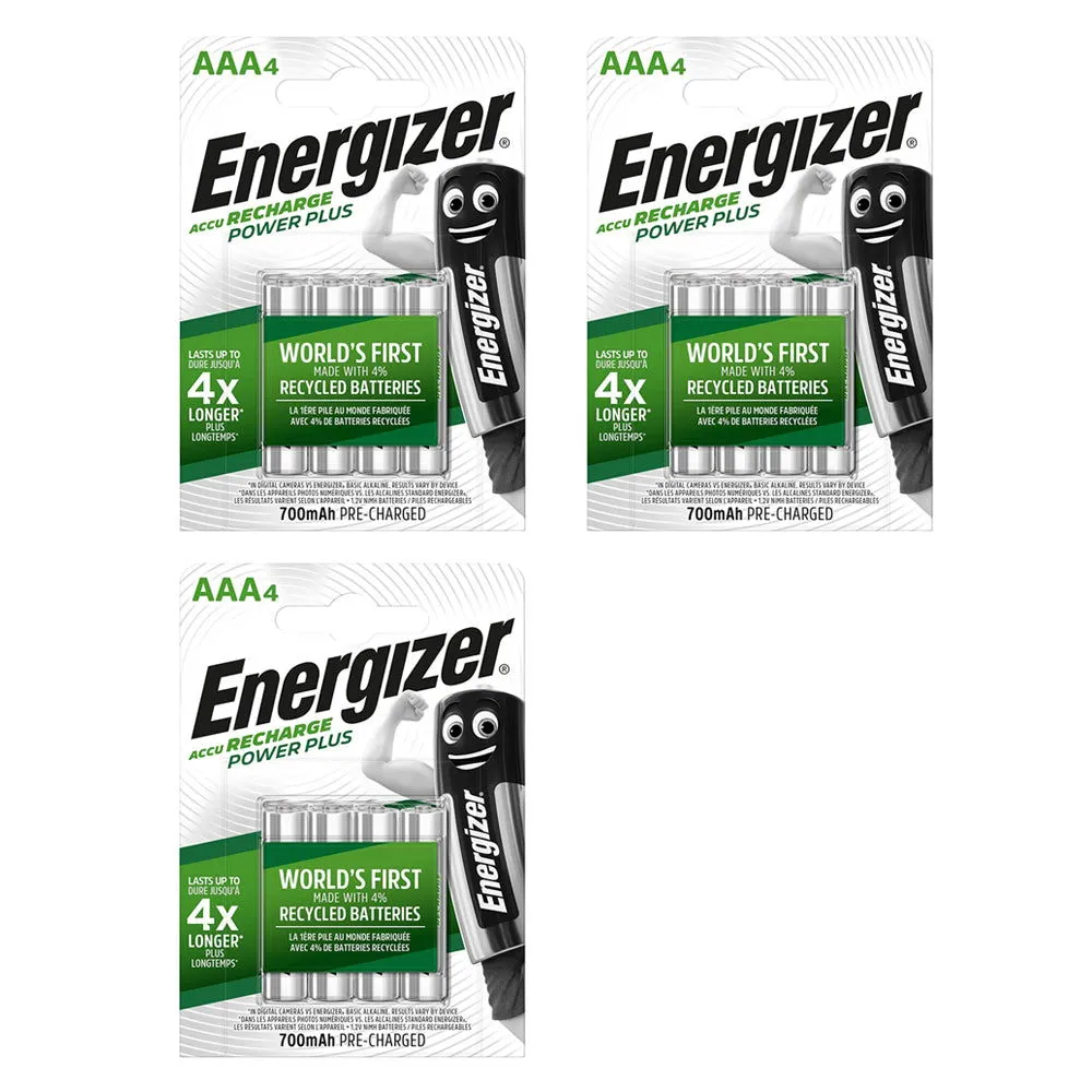 Energizer AAA 700mAh Battery Rechargeable Pre-Charged Batteries