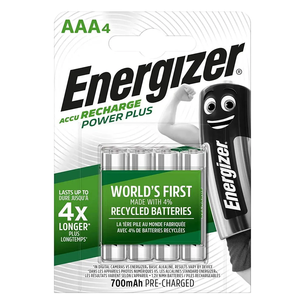 Energizer AAA 700mAh Battery Rechargeable Pre-Charged Batteries