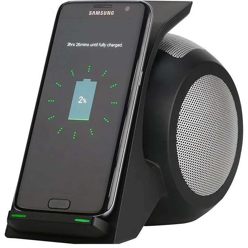 Fast Wireless Charger with Bluetooth Speaker