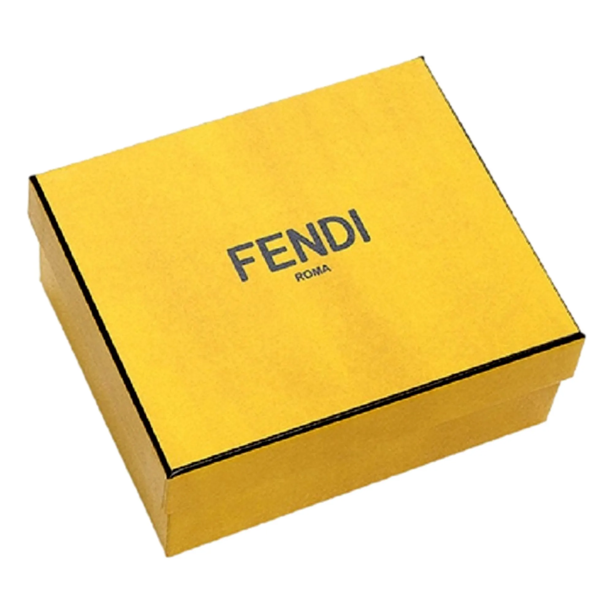 Fendi Red Grained Leather FF Logo Bifold Wallet