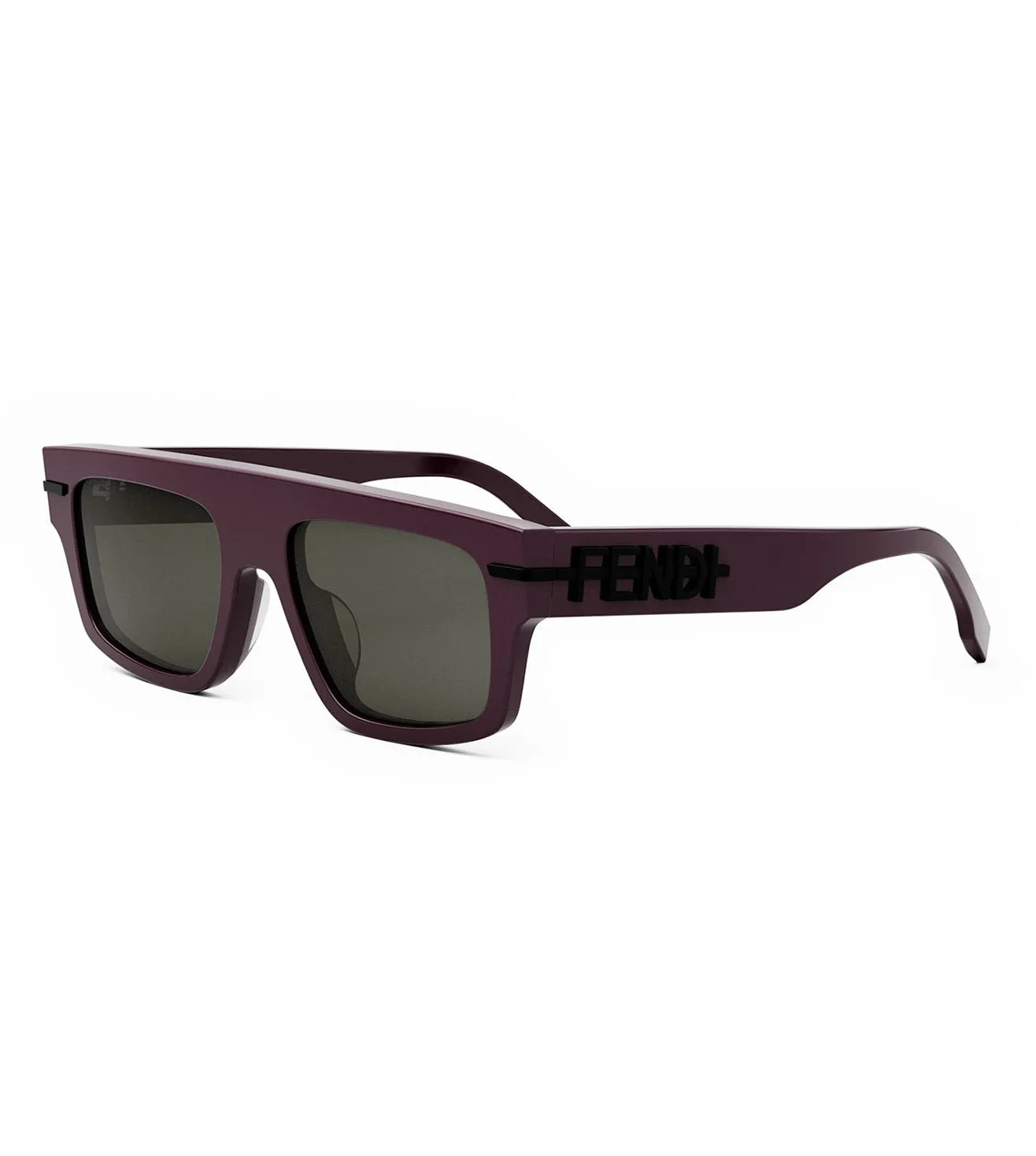 Fendi Unisex Grey Square Sunglasses