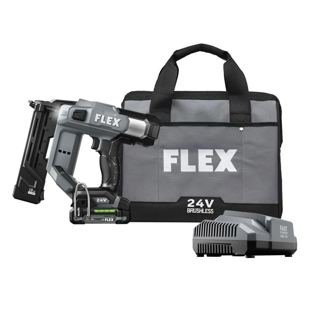 Flex FX4511-1A 18 Gauge 1/4" Narrow Crown Stapler Kit