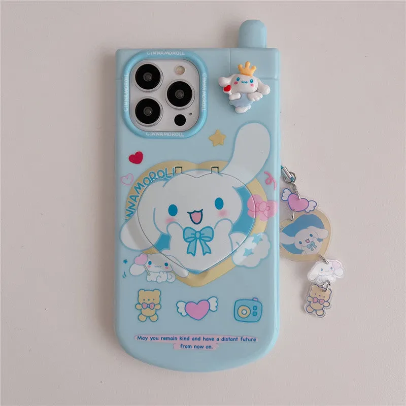 Flip Sanrio iPhone 15/14 for 11 Apple 12/13 PROMAX Phone Case Anti-Drop Case