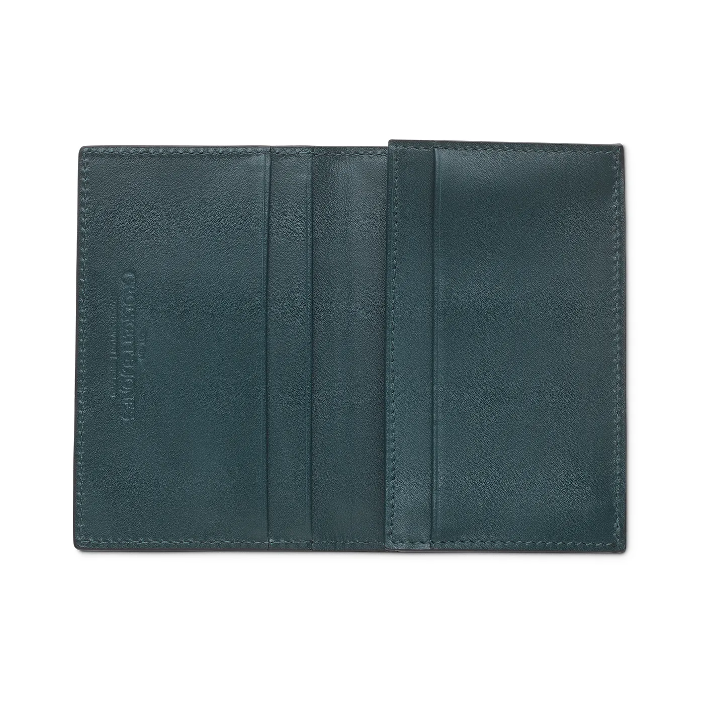 Folded Card Case Black Rough-Out Suede