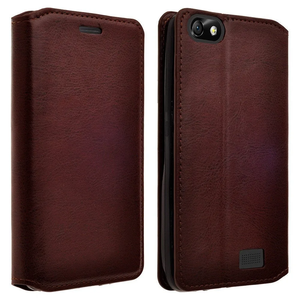 For Apple iPhone 6s / 6 Case, Pu Leather Magnetic Fold Wallet Case[Kickstand] with ID & Card Slots for Iphone 6S/6 - Brown