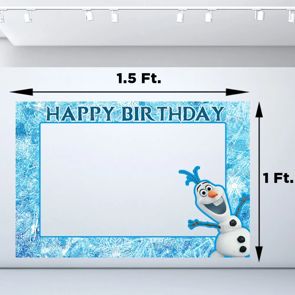 Frozen Photobooth Frame Kids Happy Birthday