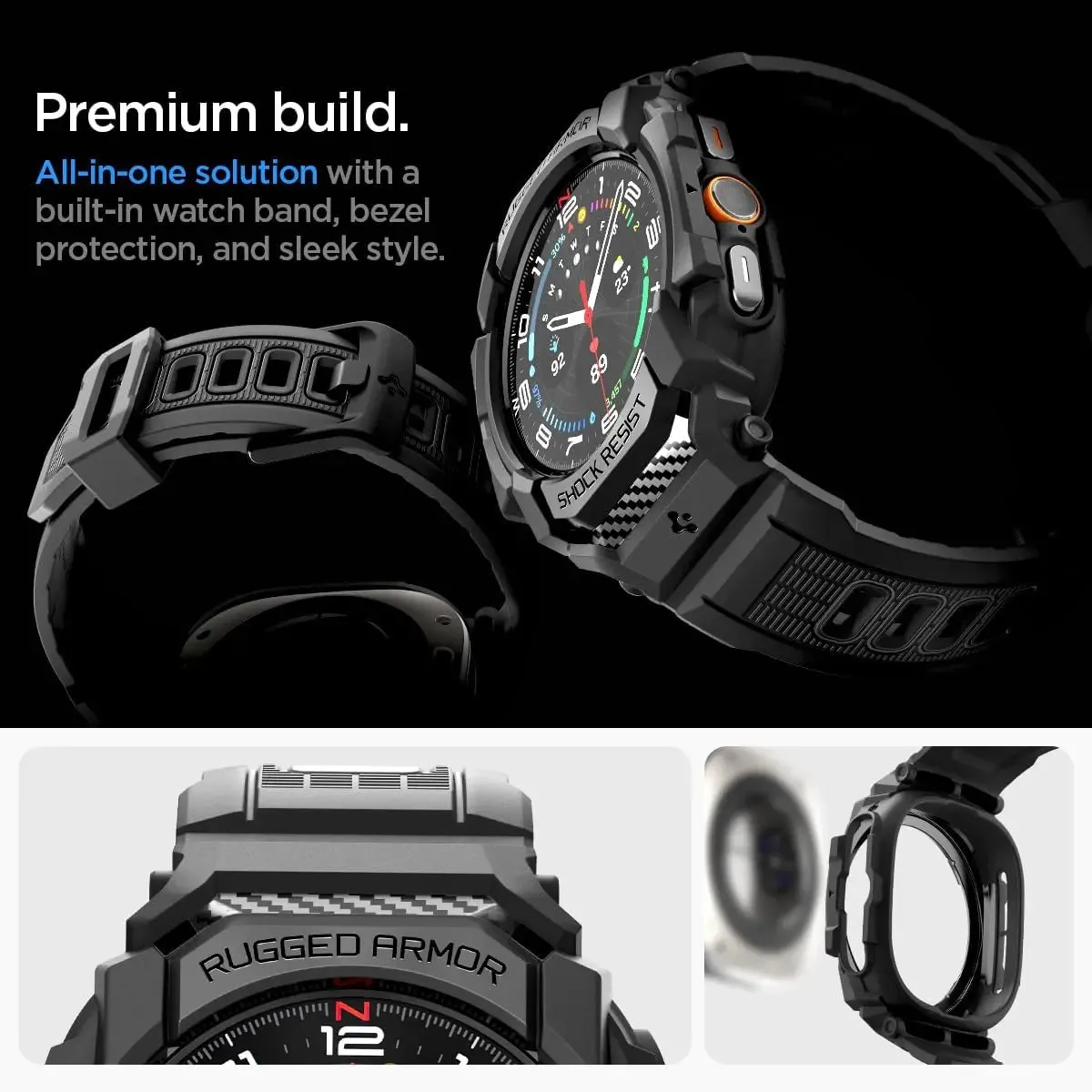 Galaxy Watch Ultra Case (47mm) Rugged Armor Pro