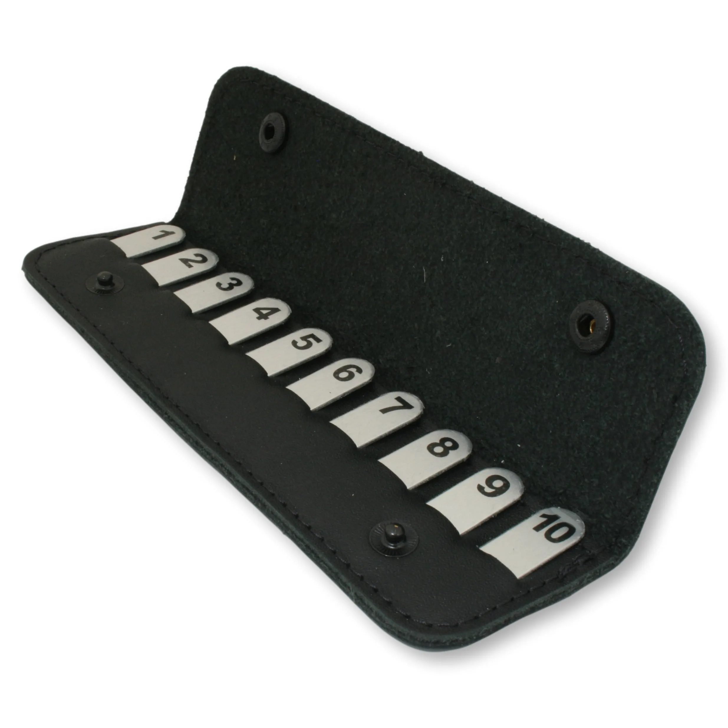 Game Shooting 1-10 Peg Position Finder Numbered Pegs in Black Leather Case