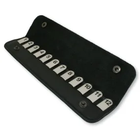 Game Shooting 1-12 Peg Position Finder in Black Leather Case