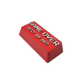 Games Over 2.25u Metal Keycap for Mechanical Keyboards