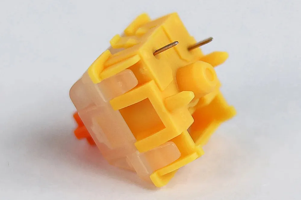 Gateron Everfree Curry Switch Linear 50g MX EF switch for Mechanical Keyboard Factory Pre Lubed Nylon POM 5pin SMD