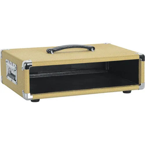 Gator GR-RETRORACK-2TW Vintage Amp Vibe Rack Case - 2U Tweed