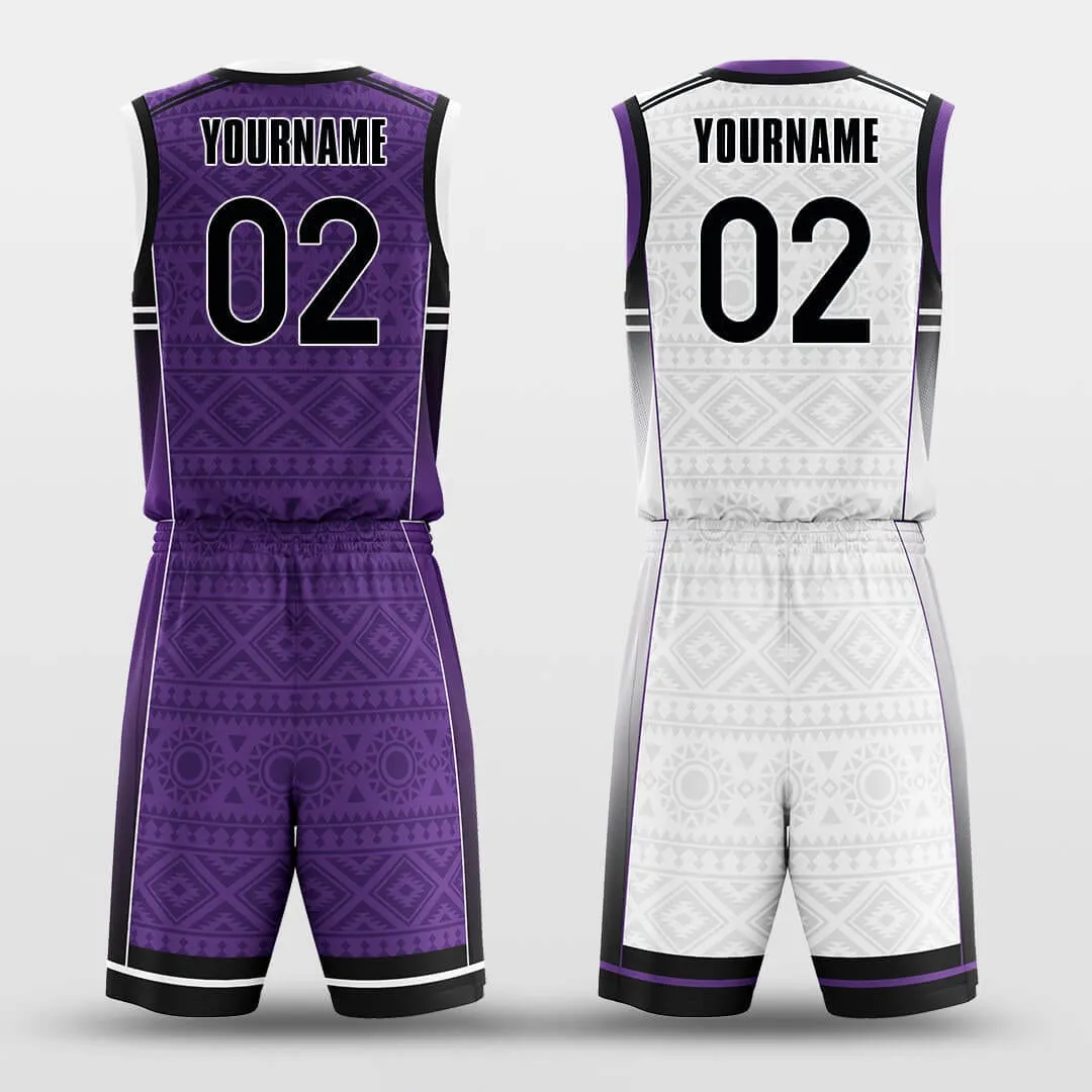 Geometric Patterns - Customized Reversible Basketball Jersey Set Design