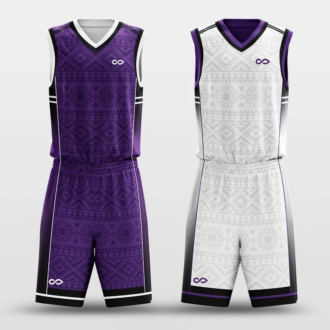 Geometric Patterns - Customized Reversible Basketball Jersey Set Design