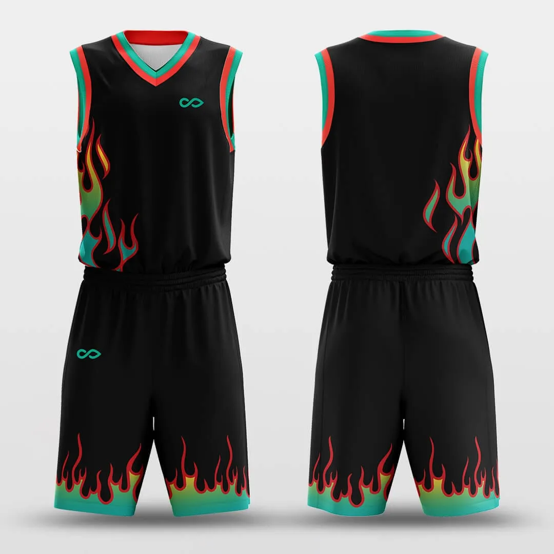 Ghost Fire - Custom Sublimated Basketball Uniform Set