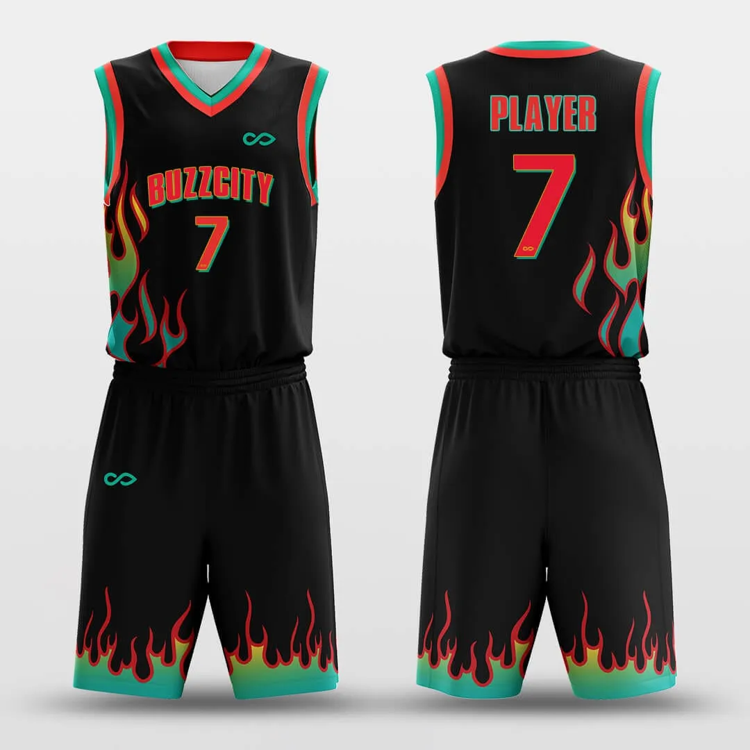 Ghost Fire - Custom Sublimated Basketball Uniform Set