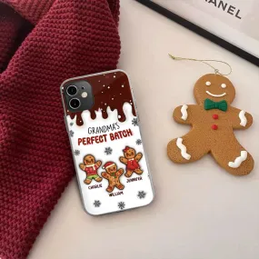 Gingerbread Grandma Grandpa Perfect Batch - 3D Inflated Effect Printed Personalized Clear Phone Case