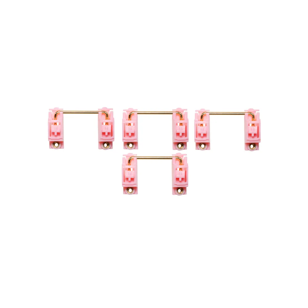 GKs Gold coated Pcb screw in Stabilizer pink blue mechanical keyboard