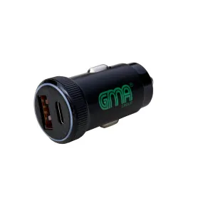 GMA Dual USB & USB-C Car Charger