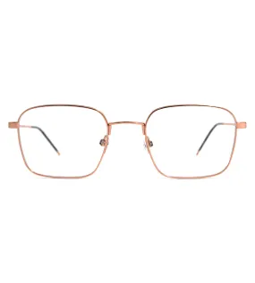 Gotti Unisex Copper Gold Square Optical Frame