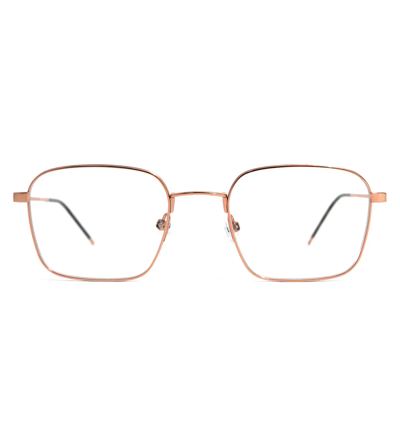 Gotti Unisex Copper Gold Square Optical Frame