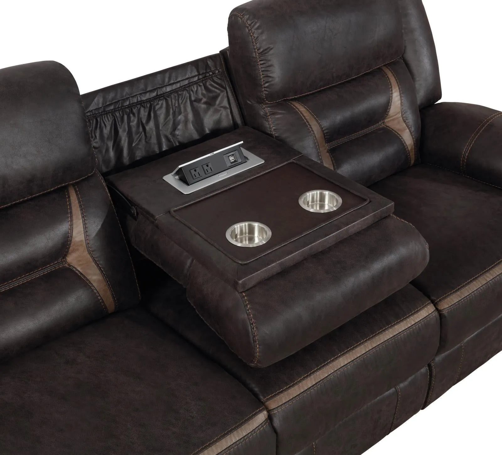 Greer Tufted Back Motion Sofa | Upholstered Recliner Comfort