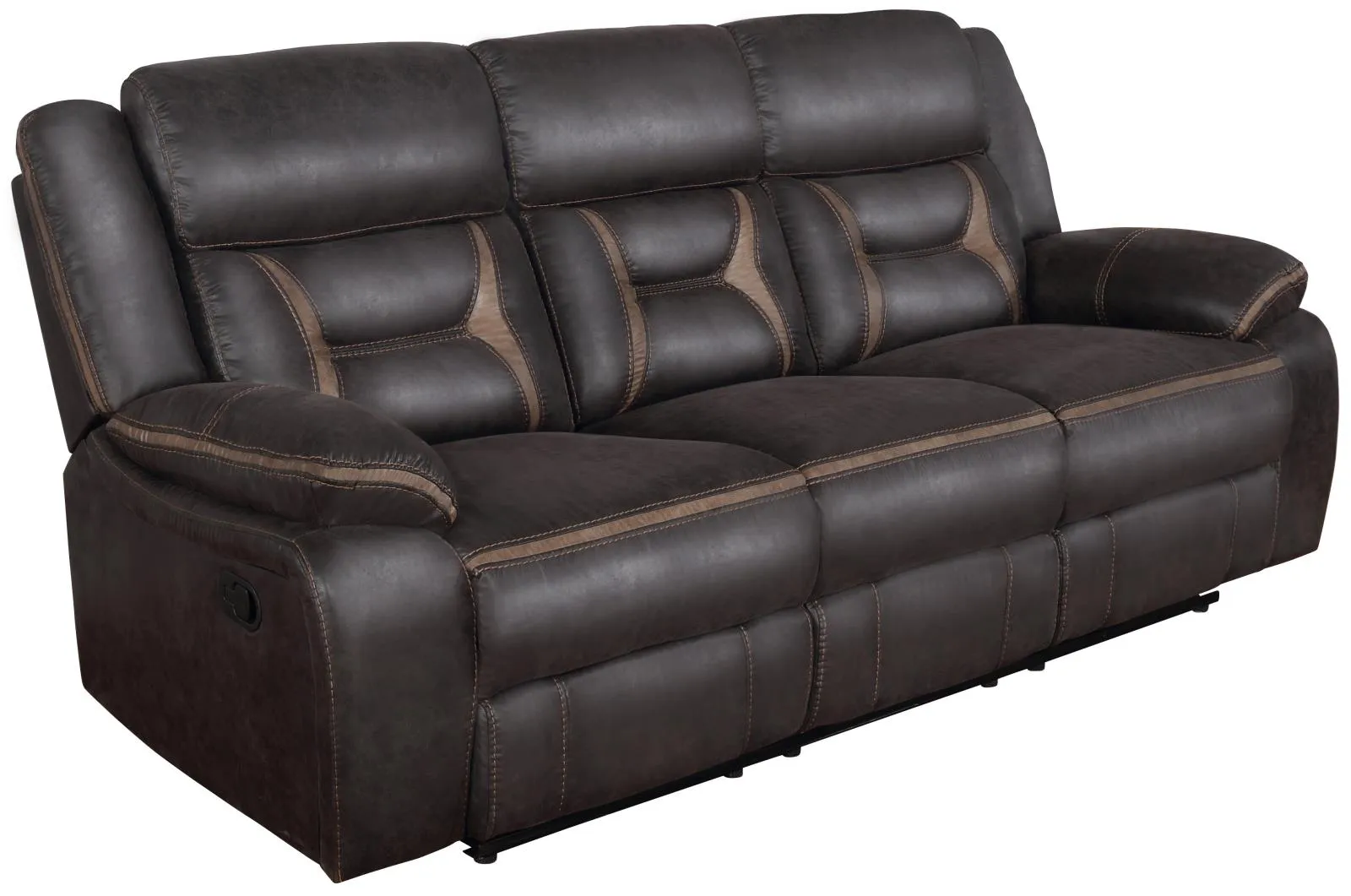 Greer Tufted Back Motion Sofa | Upholstered Recliner Comfort