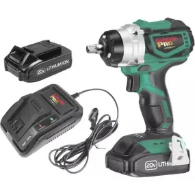 Grizzly PRO T30292X2 - 20V Impact Wrench Kit with 2 Li-Ion Batteries & Charger