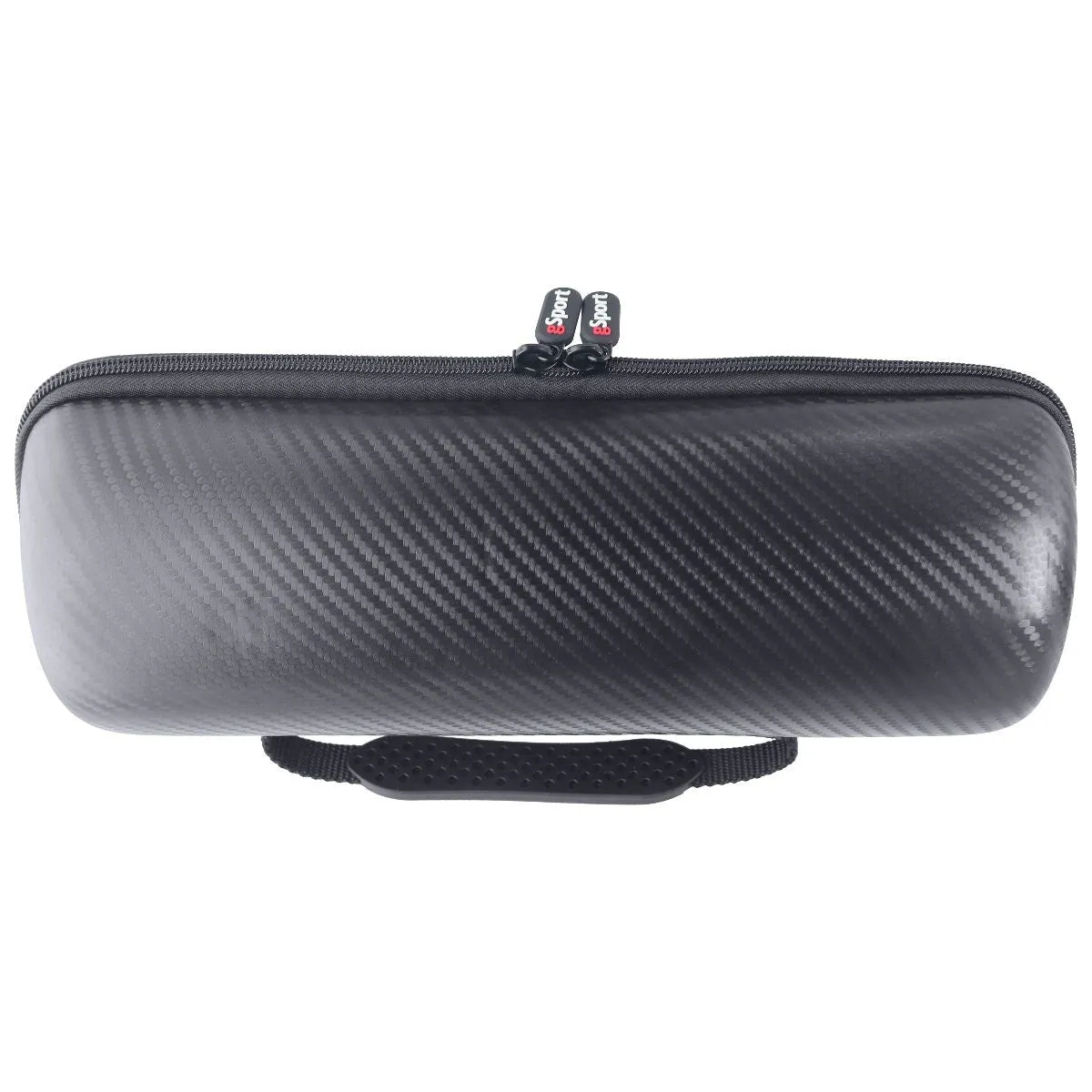 GSport Carbon Fiber Zipper Case for Portable Speakers like JBL Flip - Black