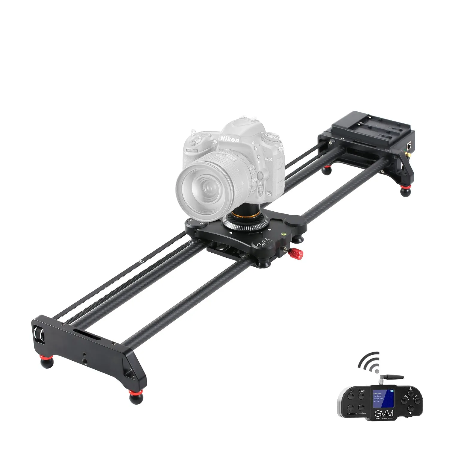 GVM GT-80WD Wireless Carbon Fiber Motorized Camera Slider