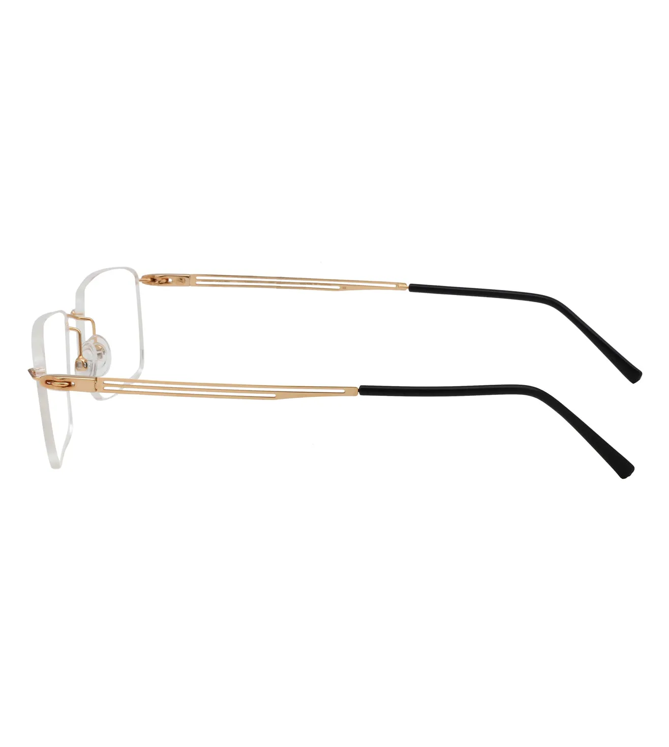 Henry Jullien Men's Gold Rectangular Optical Frame