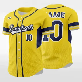 Honeycomb - Customized Men's Sublimated Button Down Baseball Jersey