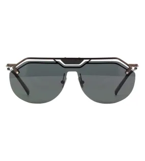 Hublot Unisex Grey Gradient Shield Sunglasses