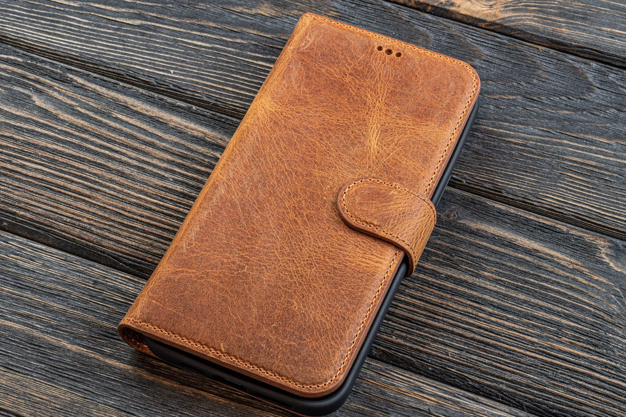 iPhone 12 Pro Max (6.7") Leather Wallet Case