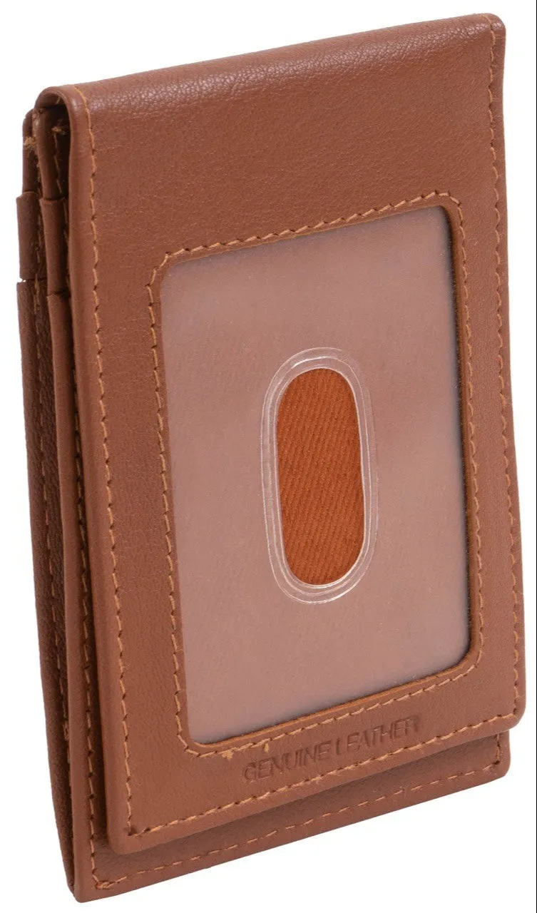 Jack Abrahams Bi-Fold RFID ID Magnetic Money Clip Holder Wallet