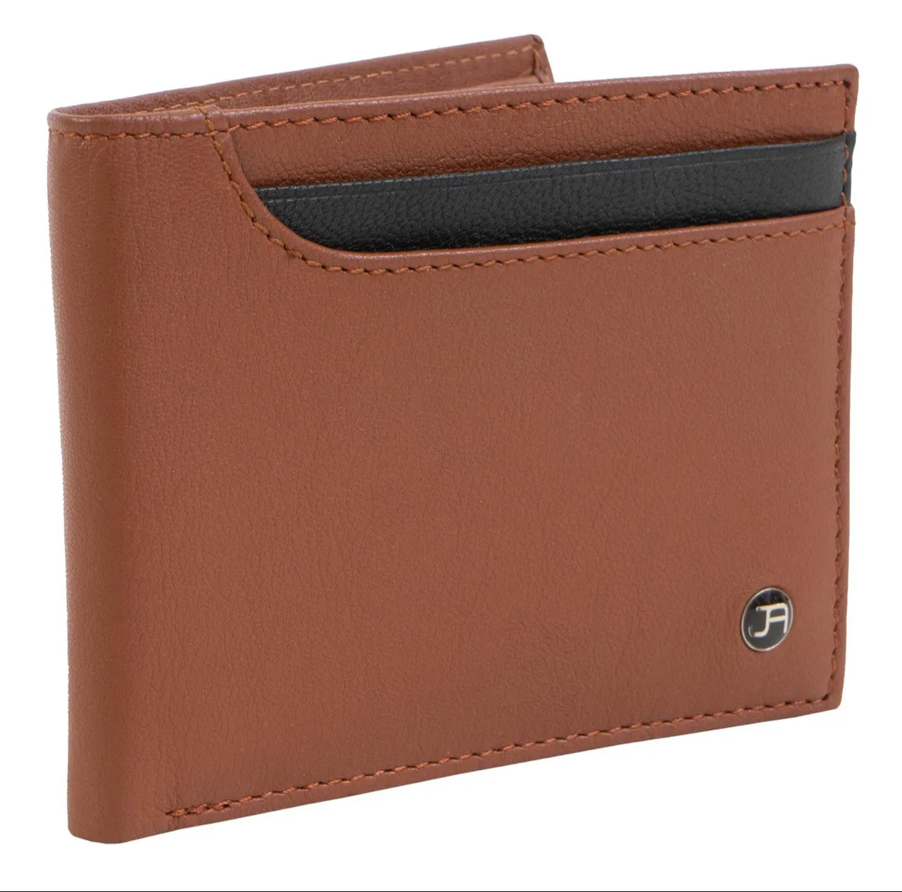 Jack Abrahams Bi-Fold Top Front Pocket RFID Wallet