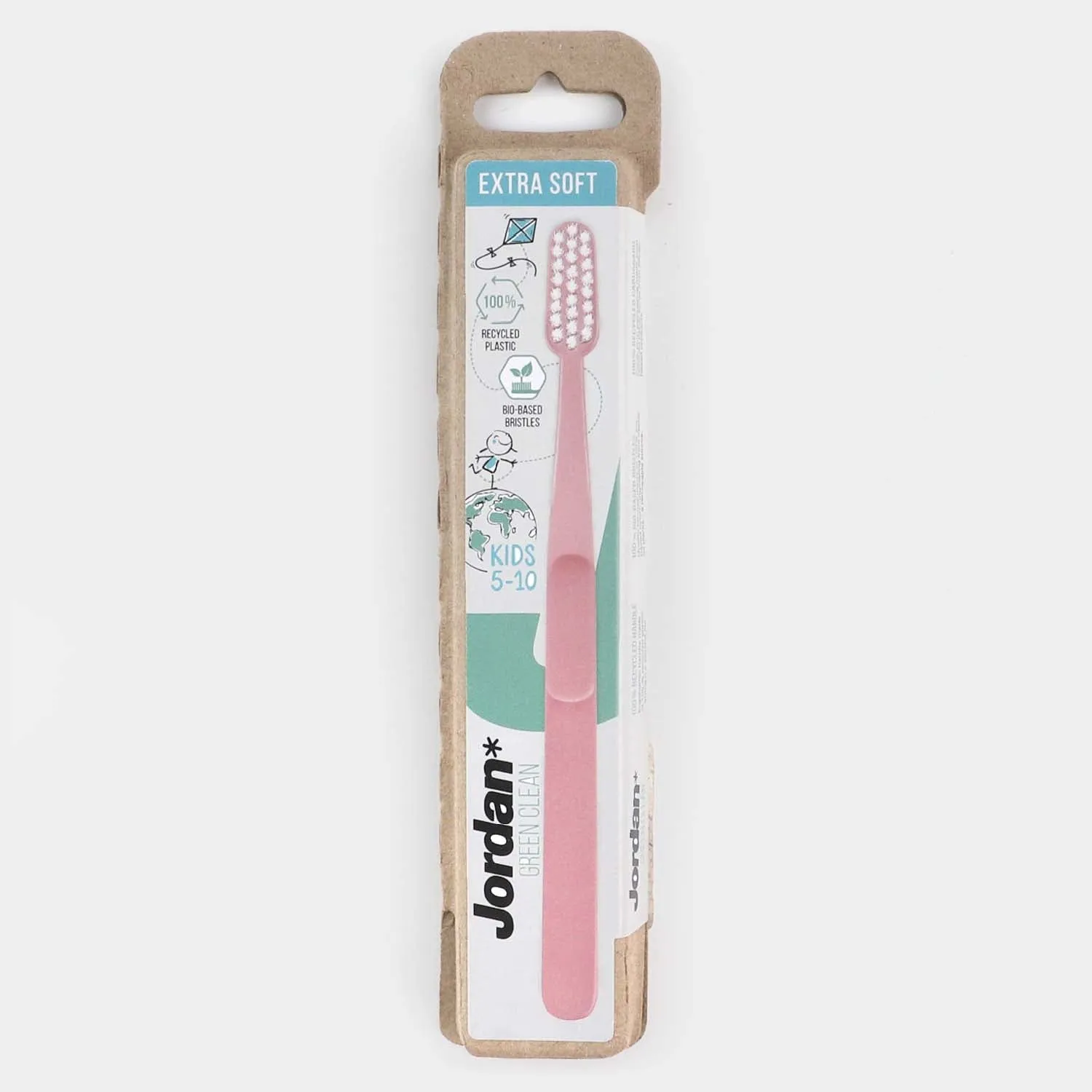 Jordan Kids Toothbrush Extra Soft Green Clean-Pink