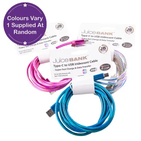 Juice Bank Charge & Sync Cable 2m - Type-C to USB