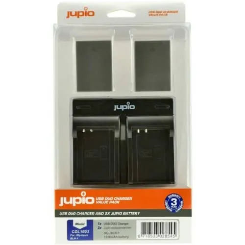 Jupio 2x PS-BLN1 Battery Kit (1220mAh) Includes USB Dual Charger