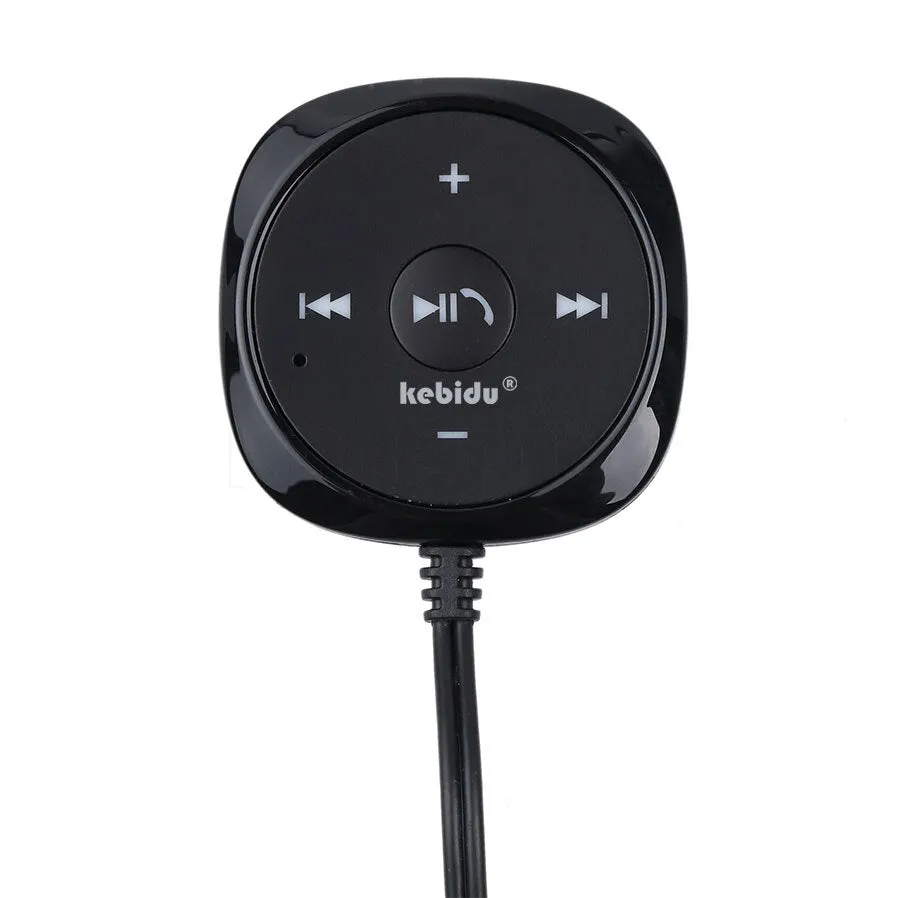 kebidu Handsfree Bluetooth Car Kit Magnetic Base MP3 A2DP 3.5mm AUX Audio Music Receiver Adapter USB Charger  For iphone Android