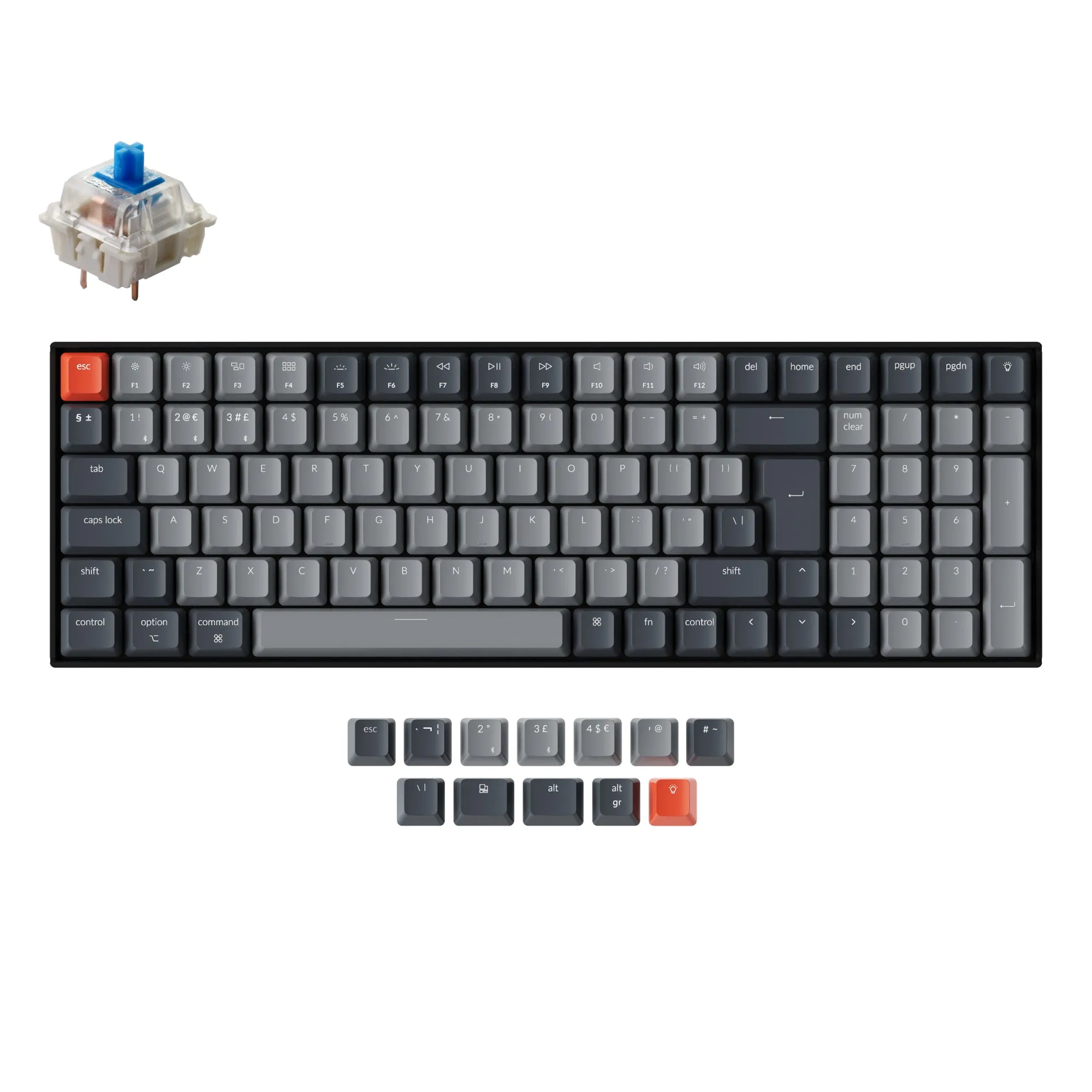 Keychron K4 Wireless Mechanical Keyboard (UK ISO Layout) - Version 2