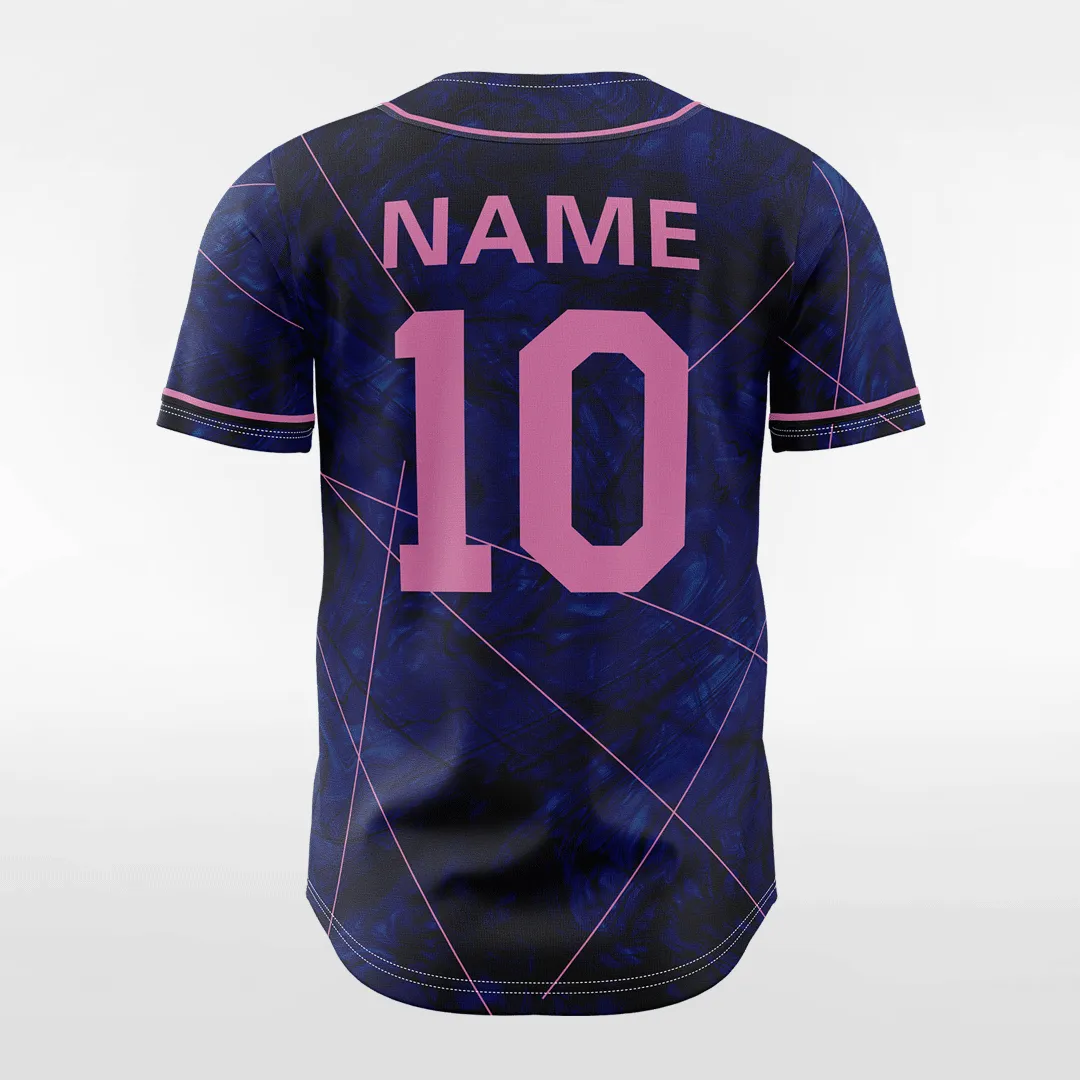 Laser - Customized Men's Sublimated Button Down Baseball Jersey