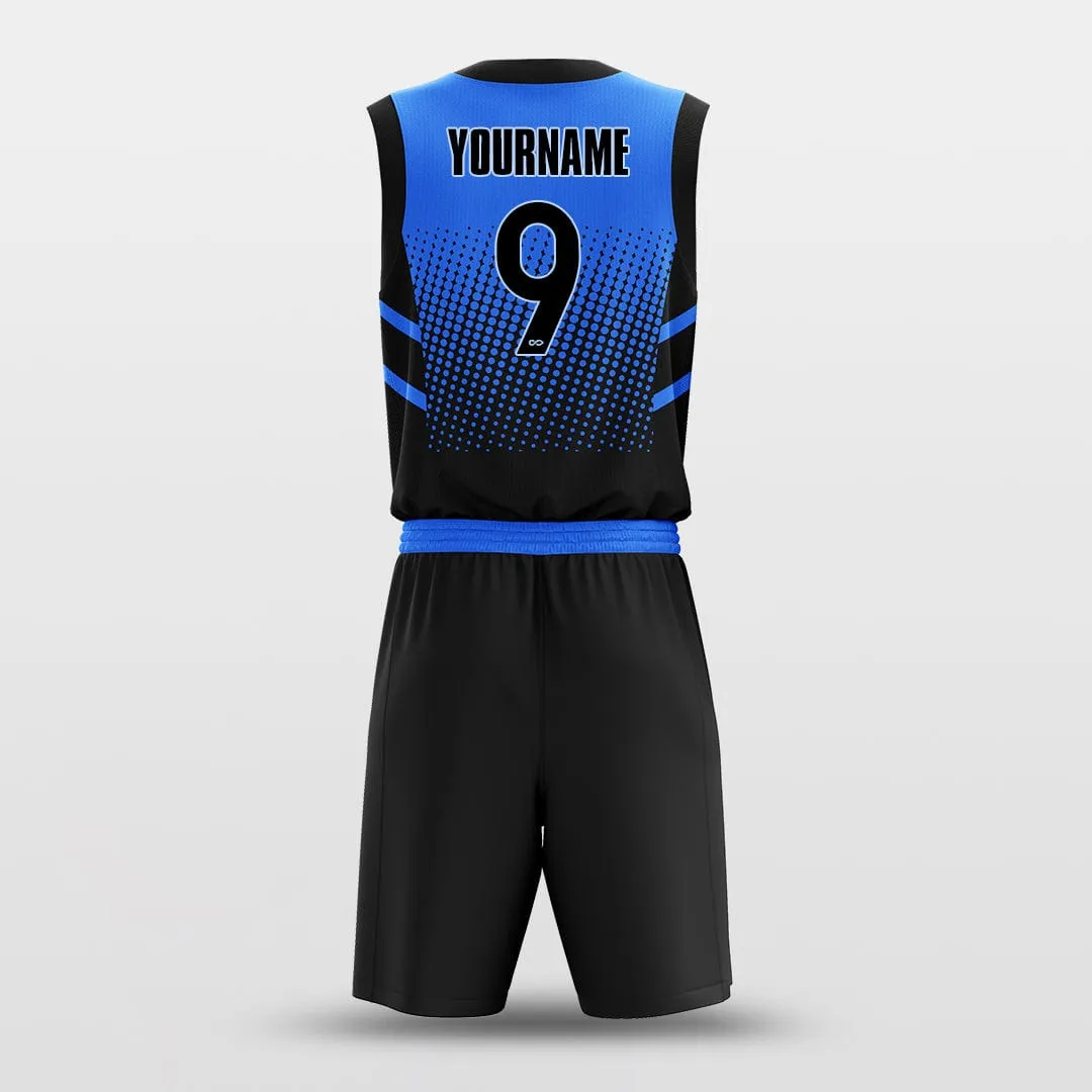 Lattice Blue - Customized Basketball Jersey Design Gradient