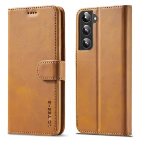 LC.IMEEKE Samsung Galaxy S21 Plus 5G Flip Case - Light Brown