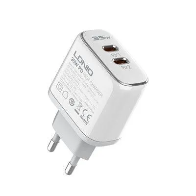 LDINO MFI 35W DUAL USB-C WALL CHARGER | 700280