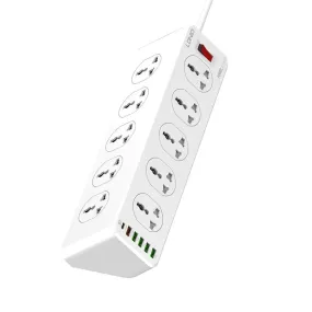 Ldnio SC10610 30W 6-Port USB Charger Power Strip - White | 691199