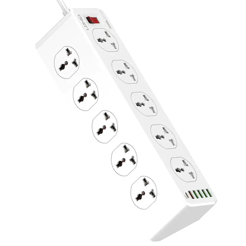 Ldnio SC10610 30W 6-Port USB Charger Power Strip - White | 691199