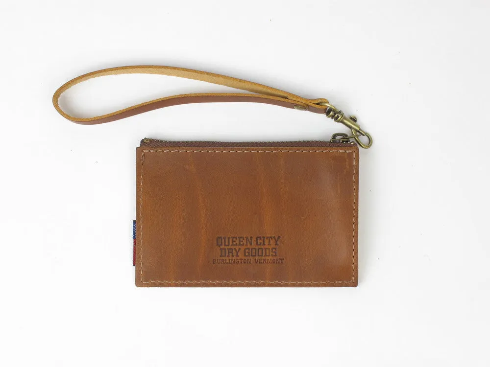 Leather Card Case - Zip Wristlet